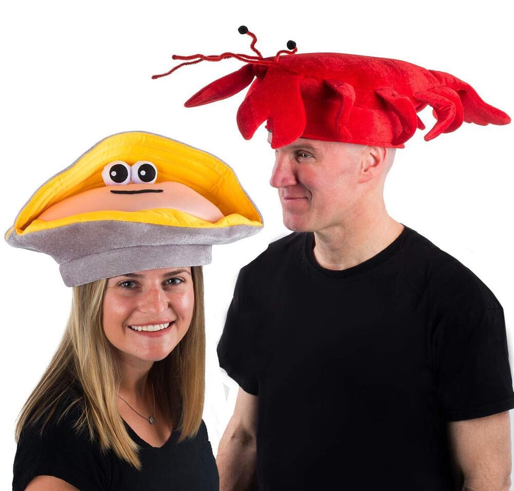 6172 Lobster and Clam Hat - Under The Sea Costume - Novelty Adult Hats - 2